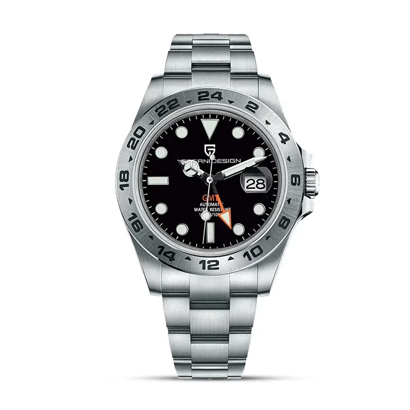 Pagani Design PD-1682 Explorer II GMT Black Dial Men's Watch